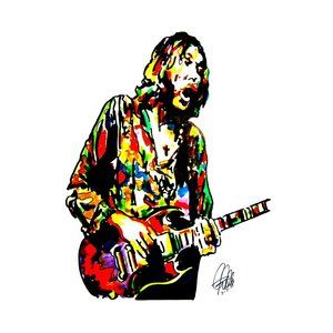 Duane Allman Guitar Southern Rock Music Poster Print Wall Art 11x17
